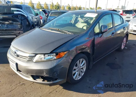 2012 Honda Civic Ex z USA, uszkodzony, nr VIN 2HGFB2F82CH309564